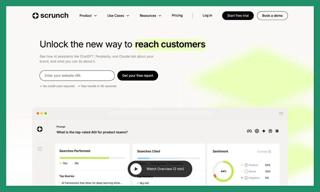 scrunch ai homepage
