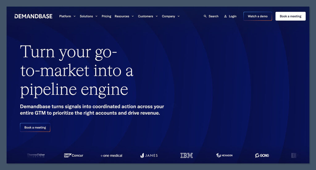 Demandbase Homepage