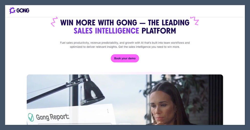 Gong AI Homepage